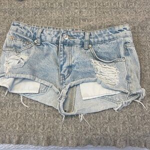 BRAND NEW edikted mini jean shorts size s